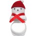 White Velour Snowman Snow Girl Gift Box, Ring, Earrings, Etc 1020054-96PK